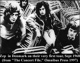 Zep In Scandinavia Sept '68
