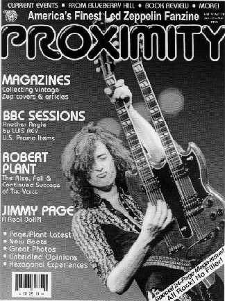 PROXIMITY - The Led Zeppelin Collector's Journal - Vol9 #28 - Jan '98