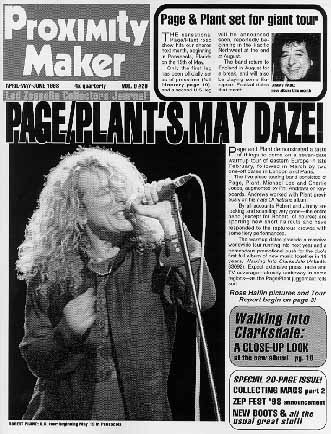 PROXIMITY - The Led Zeppelin Collector's Journal - Vol9 #29 - April '98